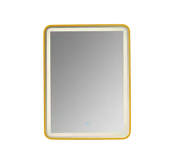 מראה מלבנית לד תאורה קדמית עם מפשיר אדים