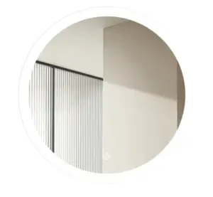 קיר מראה יפיפייה עגול חלבי מ.מים