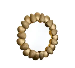 מנורת קיר מראה מוארת עגולה מרום.