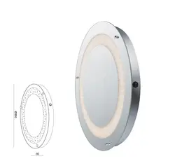 מראת קיר אליסף לד עגול